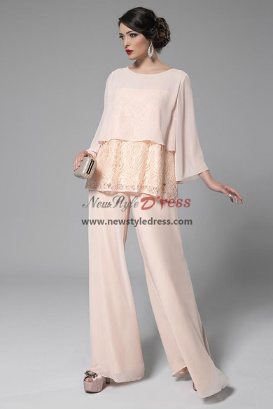 2022 Champagne Mother of the Bride Pant suits Women Outfit for Wedding Guest nmo-938