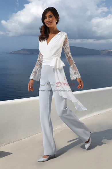 2020 pant suites Beach wedding jumpsuits wps-179