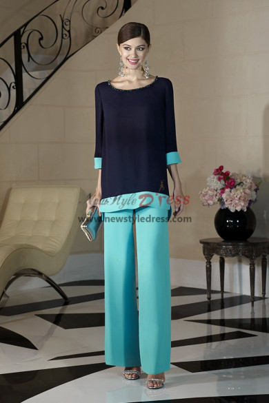Wide Leg Trousers Set for Mother of the Bride Women