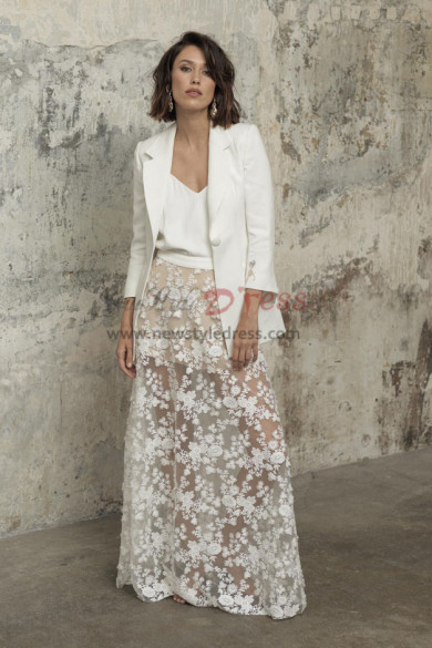 Elegant Lace Wedding Dress Modern Bride Suite Dress wps-232