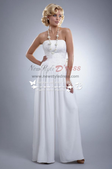 Informal wedding dresses chiffon bridal jumpsuit for beach wps-024