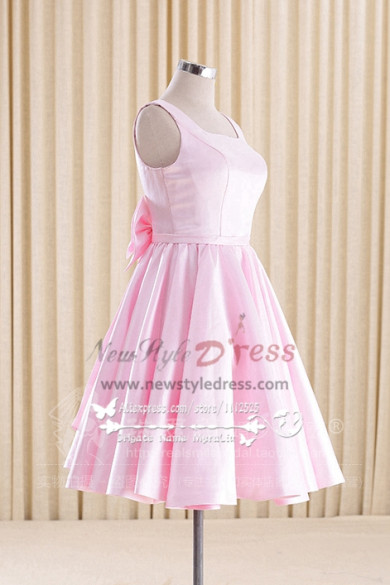 Pink Homecoming dress Knee-Length bridesmaid dress
