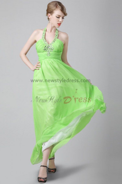 Green Halter Sweetheart Empire Gorgeous Discount prom dresses np-0288