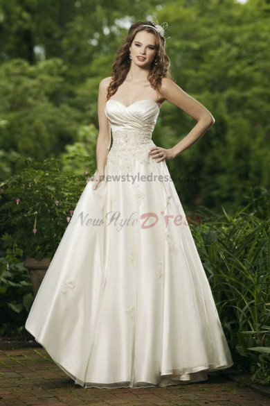 Hot Sale Cheap Floor-Length Spring lovely Waist wedding dress Waist With Beaded nw-0240