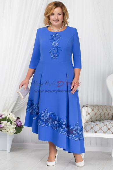 Plus Size Elegant Royal Blue Mother of the Bride Dresses,Vestido de talla grande,vestido de la madre de la novia nmo-788