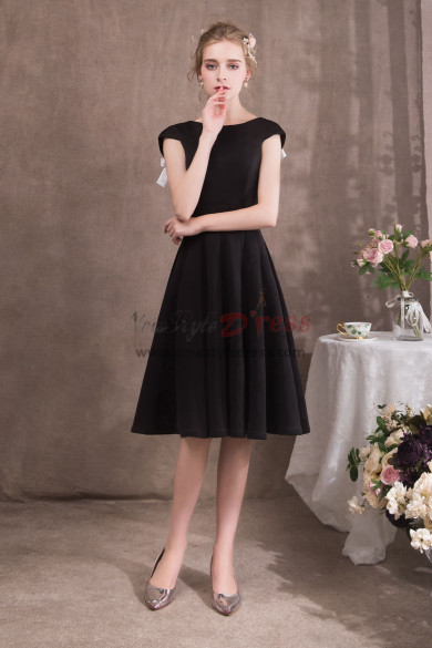 Women Knee-Length Black dresses Special occasion Wear NP-0424