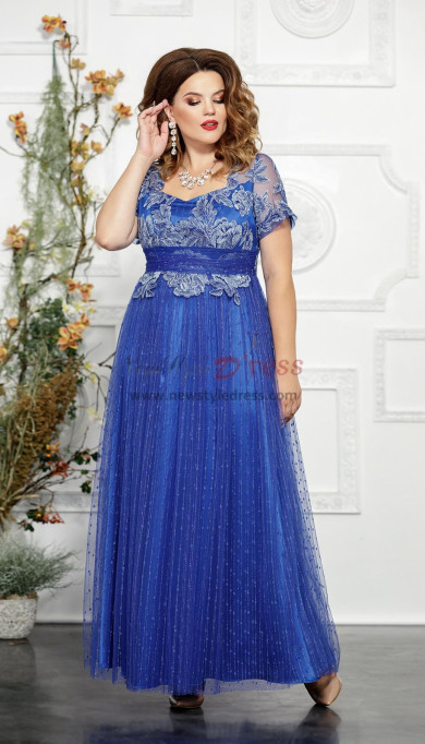 Royal Blue Empire Mother of the Bride Dresses, Vestidos de mujer nmo-839