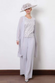 New arrival Mother of the bride pant suits with long coat nmo-541