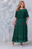 2022 Fashion Ankle-Length Mother of the Bride Dress, Green Half Sleeves Women's Dresses mds-0026-2