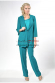 2022 Green Mother of the Bride Pant Suits Women Outfit for Wedding Guest nmo-937