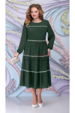 2022 Modern Green Mid-Calf Plus size women's Dresses,Dámske šaty nmo-822-1