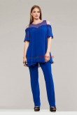 2022 Mother of the Bride Pant Suits Royal Blue Fashion Women Outfit nmo-963