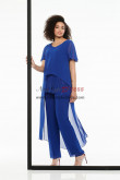 2022 Royal Blue Beaded Mother of the Bride Pant suits Wedding Guest Outfit for Women nmo-941