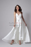 2022 Wedding Jumpsuit with Detachable Train Dresses,Combinaisons De Mariée, Monos de novia wps-275