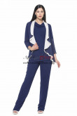 2022 Women Outfit for Wedding Guest Dark Navy Mother of the Bride Pant Suits nmo-953