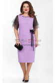 2023 Mid-Calf Lavender Mother of the Bride Dresses,Plus Size Modern Wedding Guest Dresses mds-0016