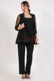 3PC Black Fashion Mother Of the Bride Outfits,Wedding Guest Pant Suits nmo-861-1