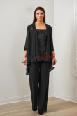 3PC Black Mother of the Bride Pants suits, Women's Outfits,Wedding Guest Pant Suits nmo-866-1