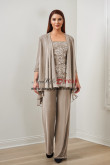 3PC Mother Gray of the Bride Pants suits, Women's outfits,Wedding Guest Pant Suits nmo-866-3