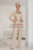3PC Mother of the Bride Pantsuits,Women's outfits with Jacket,Wedding Guest Pant Suits nmo-863