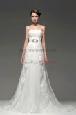 Jacket With sleeve lace Chapel Train Crystal Belt Wedding Dresses nw-0217