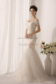 Off-the-shoulder Mermaid Lace Ivory Sweetheart Wedding gown nw-0155