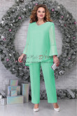 Aqua Green Mother of the Bride outfits Chiffon women's Pant suits nmo-849-3
