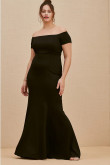 Black Off the Shoulder Women's Dresses, Fashion Plus Size Mother Of The Bride Dresses nmo-710