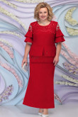 Red Plus Size Mother of the bride Dresses Dressy Ankle-Length Womwn Dress nmo-761-1