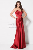 Burgundy Sweetheart Prom Dresses, Wine Tight Satin Under $100 Wedding Party Dresses pds-0017