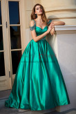 Charming Off the Shoulder A-Line Evening Dresses, Gorgeous Green Hand Beading Sweetheart Wedding Party Dresses pds-0087-3