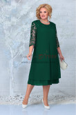 Comfortable Chiffon Mother of the Bride Dresses, Customized Plus Size Green Women's Dresses mds-0027-1