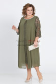 Deep Olive Plus Size Women's Dresses Larger Size Mother Of The Bride Dresses nmo-763-4