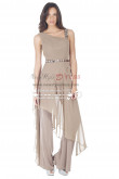 Fashion Gray chiffon jumpsuit  with crystal for wedding party women's dress wps-063