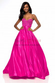 Fuchsia Hand Beading Sweetheart Prom Dresses, Gorgeous A-Line Wedding Party Ball Gowns pds-0037-2