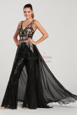 Black Sexy Prom Jumpsuits with detachable Cocktail Dresses wps-183