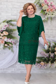 Green Plus Size Women's Dress Tea-Length Mother of the Groom Dresses nmo-764-2