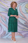 Green Tea-Length Mother Of The Bride Dresses Plus Size women's Dresses nmo-767-2