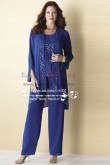 Hand beading chiffon outfit for mother of the bride pant suits nmo-161