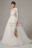 Long Sleeves Disassemble Wedding Jumpsuit Lace Bridal Dress wps-217