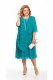 Ocean Blue Chiffon Mother of the bride Dress for Beach Wedding,Robe Grande Taille nmo-807-2