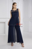 Plus Size Dark Navy Mother of the Bride Jumpsuits Wedding Guest Outfit for Women nmo-954