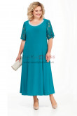 Plus Size Mother of the Bride Dresses Tea-Length Light Blue Women's Dresses nmo-766-2