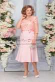 Plus size Pink Half Sleeves Mother of The Bride Dresses,Abiti da donna taglie forti nmo-782-1
