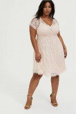 Plus Size Pink Lace Mother Of The Bride Dresses,Sweetheart Knee-Length Women's Dresses nmo-715