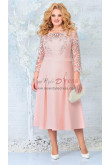 Plus size Pink Women's Dresses, Fashion Mid-Calf Mother Of the Bride Dresses mds-0032-4