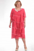 Plus Size Watermelon Mother Of The Bride Dress Mid-Calf Neckline Women's Dresses nmo-726-3