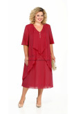 Red Chiffon Loose Dress for Mother, Vestidos de la madre de la novia nmo-825-5