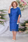 Royal Blue Plus Size Women's Dress Tea-Length Mother of the mother Dresses nmo-764-4