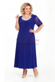 Royal Blue Plus Size Women's Dresses Tea-Length Mother of the Bride Dresses nmo-766-3